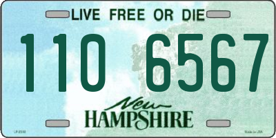 NH license plate 1106567