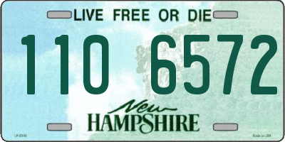 NH license plate 1106572