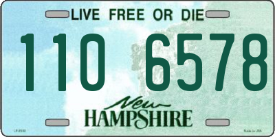 NH license plate 1106578