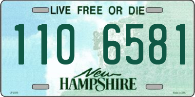 NH license plate 1106581