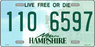 NH license plate 1106597