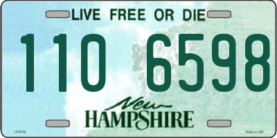 NH license plate 1106598