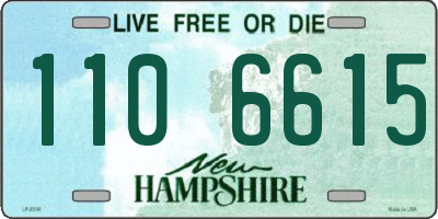 NH license plate 1106615