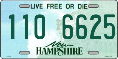 NH license plate 1106625