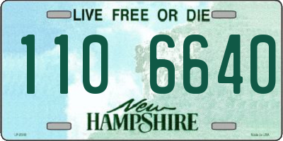 NH license plate 1106640