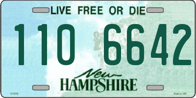 NH license plate 1106642