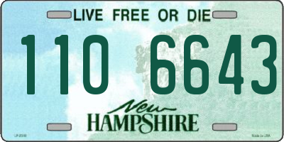 NH license plate 1106643