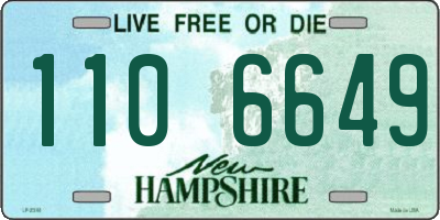 NH license plate 1106649