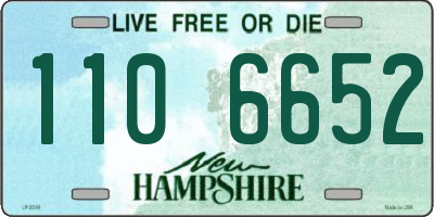 NH license plate 1106652