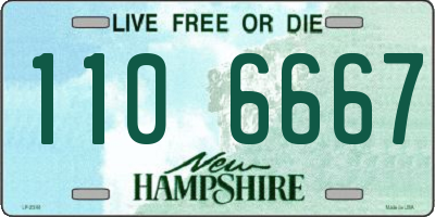 NH license plate 1106667