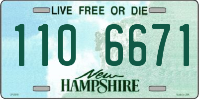 NH license plate 1106671