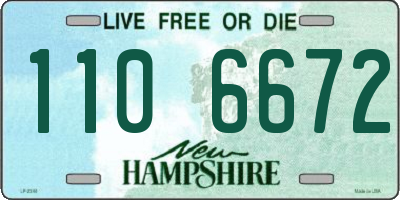 NH license plate 1106672