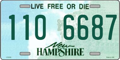 NH license plate 1106687