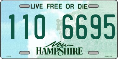 NH license plate 1106695