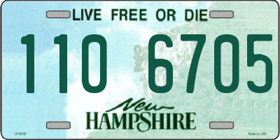 NH license plate 1106705
