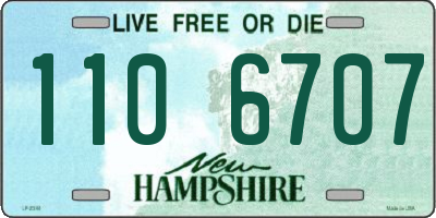 NH license plate 1106707