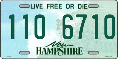 NH license plate 1106710