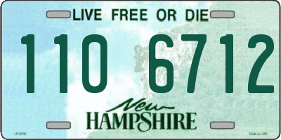 NH license plate 1106712