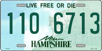 NH license plate 1106713