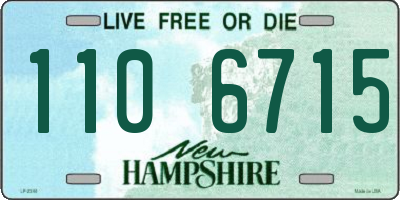 NH license plate 1106715