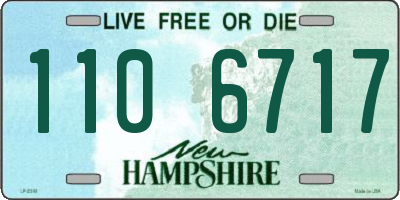 NH license plate 1106717