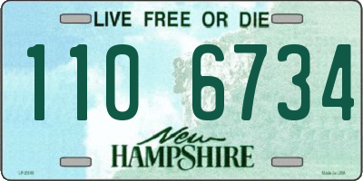 NH license plate 1106734