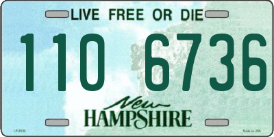 NH license plate 1106736