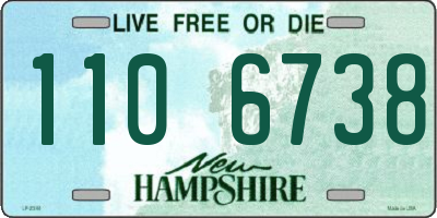 NH license plate 1106738
