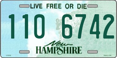NH license plate 1106742