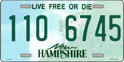 NH license plate 1106745