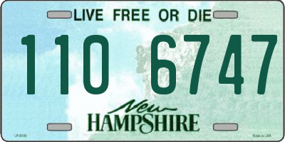 NH license plate 1106747