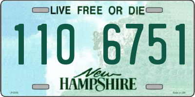 NH license plate 1106751