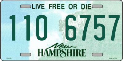 NH license plate 1106757