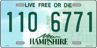 NH license plate 1106771