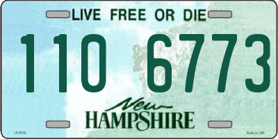 NH license plate 1106773