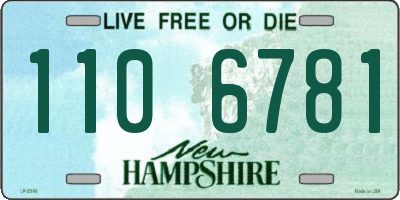 NH license plate 1106781