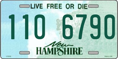 NH license plate 1106790