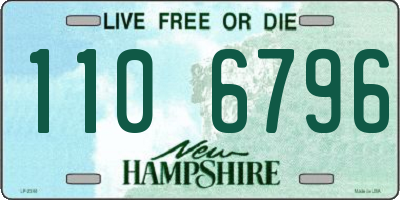 NH license plate 1106796