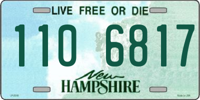 NH license plate 1106817