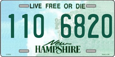 NH license plate 1106820