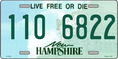 NH license plate 1106822