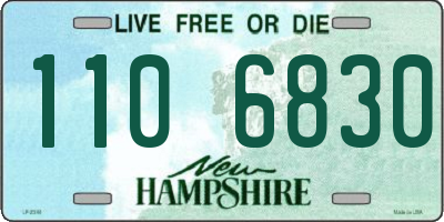 NH license plate 1106830