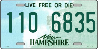NH license plate 1106835