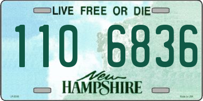 NH license plate 1106836