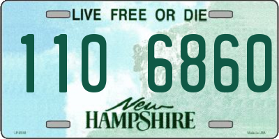 NH license plate 1106860