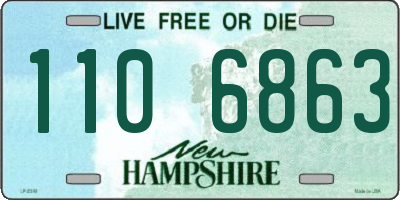 NH license plate 1106863
