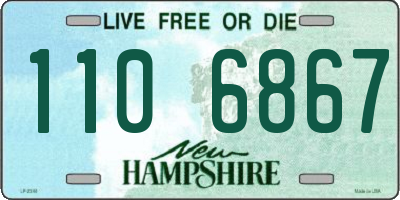 NH license plate 1106867
