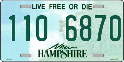 NH license plate 1106870