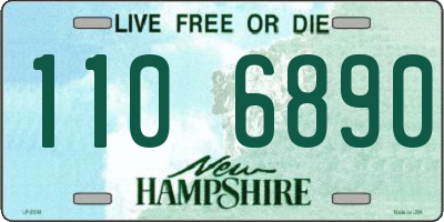 NH license plate 1106890