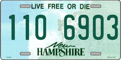 NH license plate 1106903